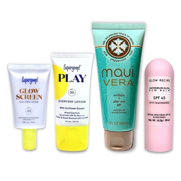 Sephora Favorites x Supergoop! Sunscreen Bundle + Glow Recipe + AfterSun Gel—NWT - Picture 2 of 9